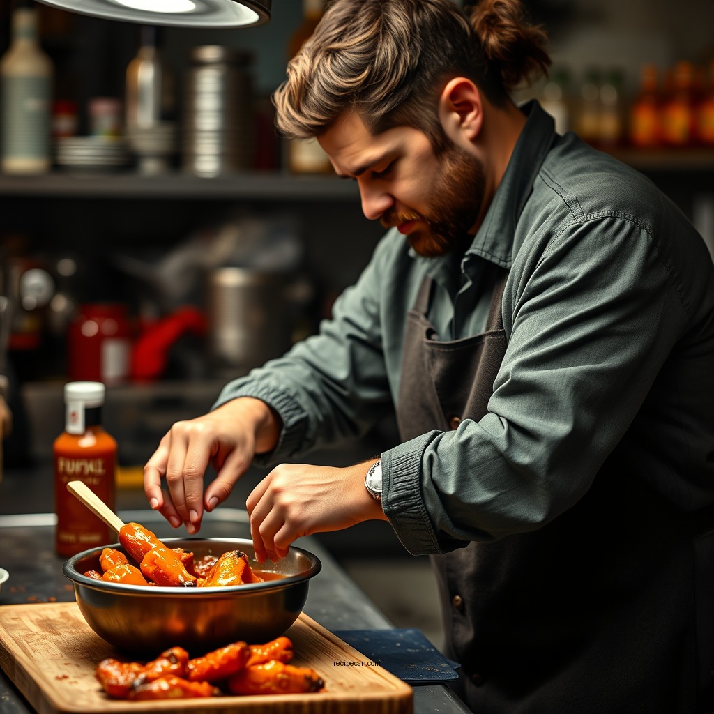 Making the Sauce - buffalo wings frank's hot sauce recipe