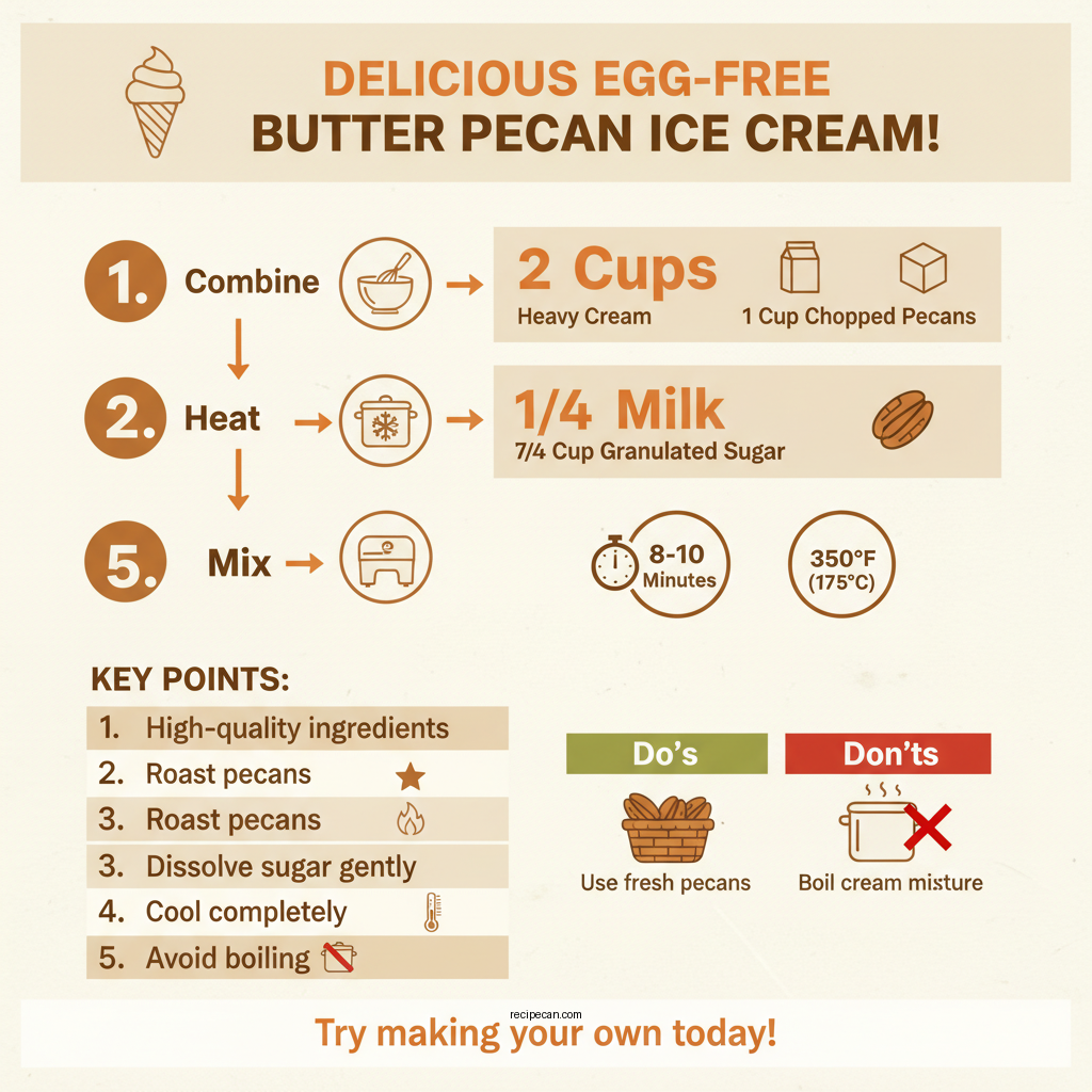butter pecan ice cream recipe no eggs - Data Infographic and Statistics