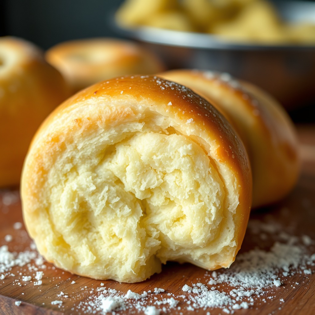 Rising and Shaping the Rolls - butter roll recipe