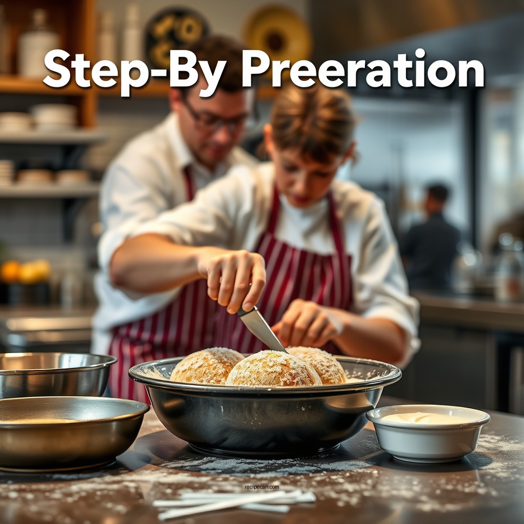 Step-by-Step Preparation - butter roll recipe