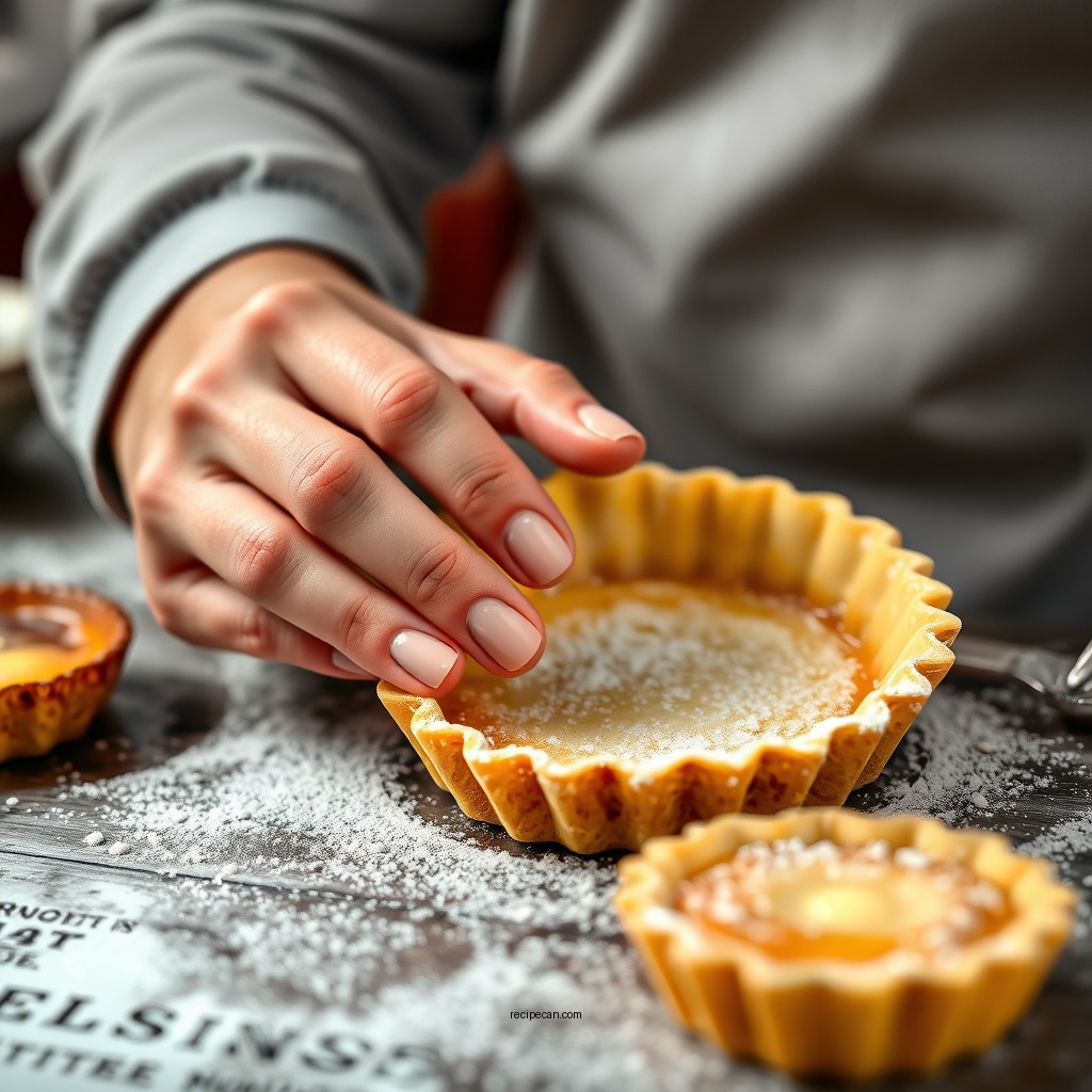 Preparing the Pastry Crust - butter tarts recipe