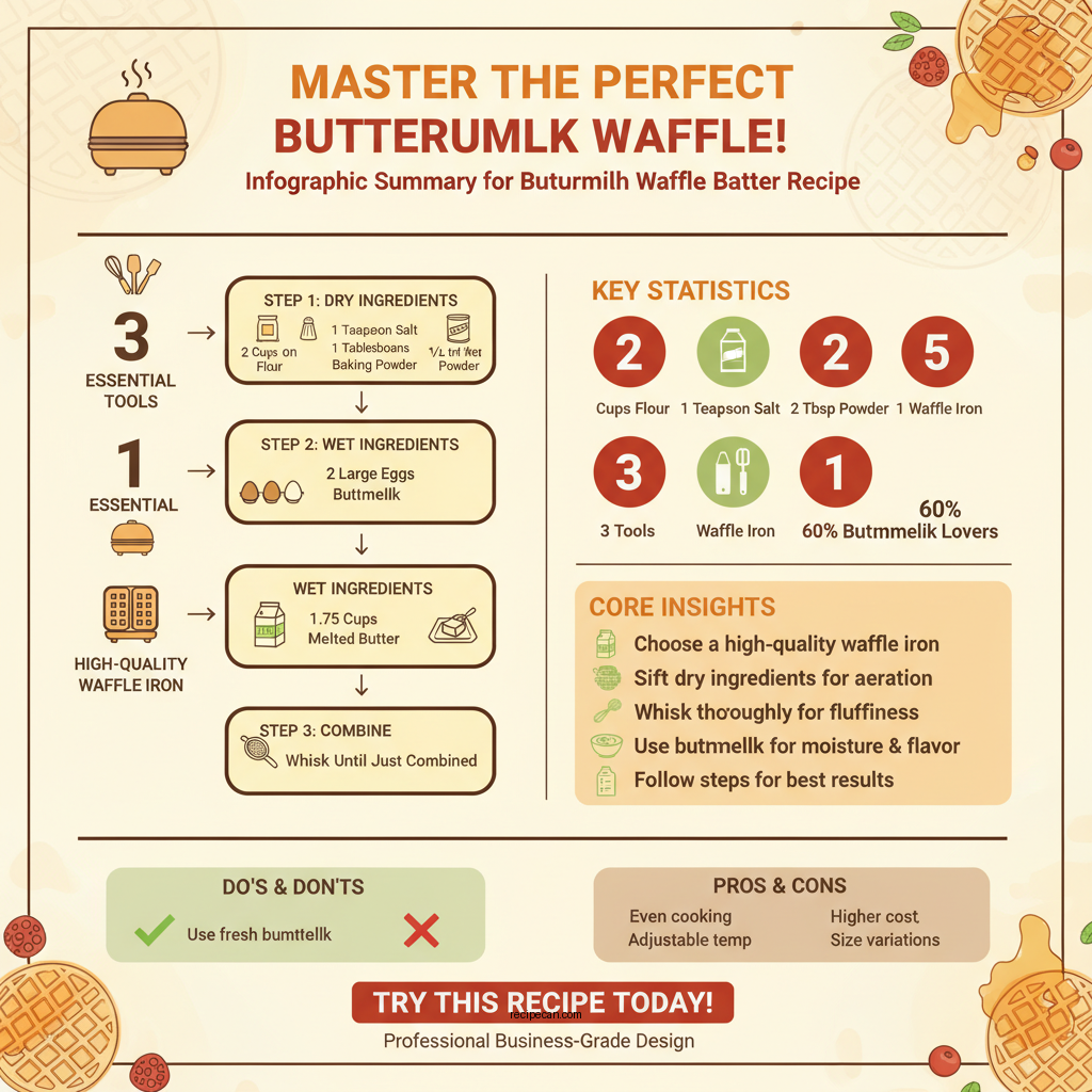 buttermilk waffle batter recipe - Data Infographic and Statistics