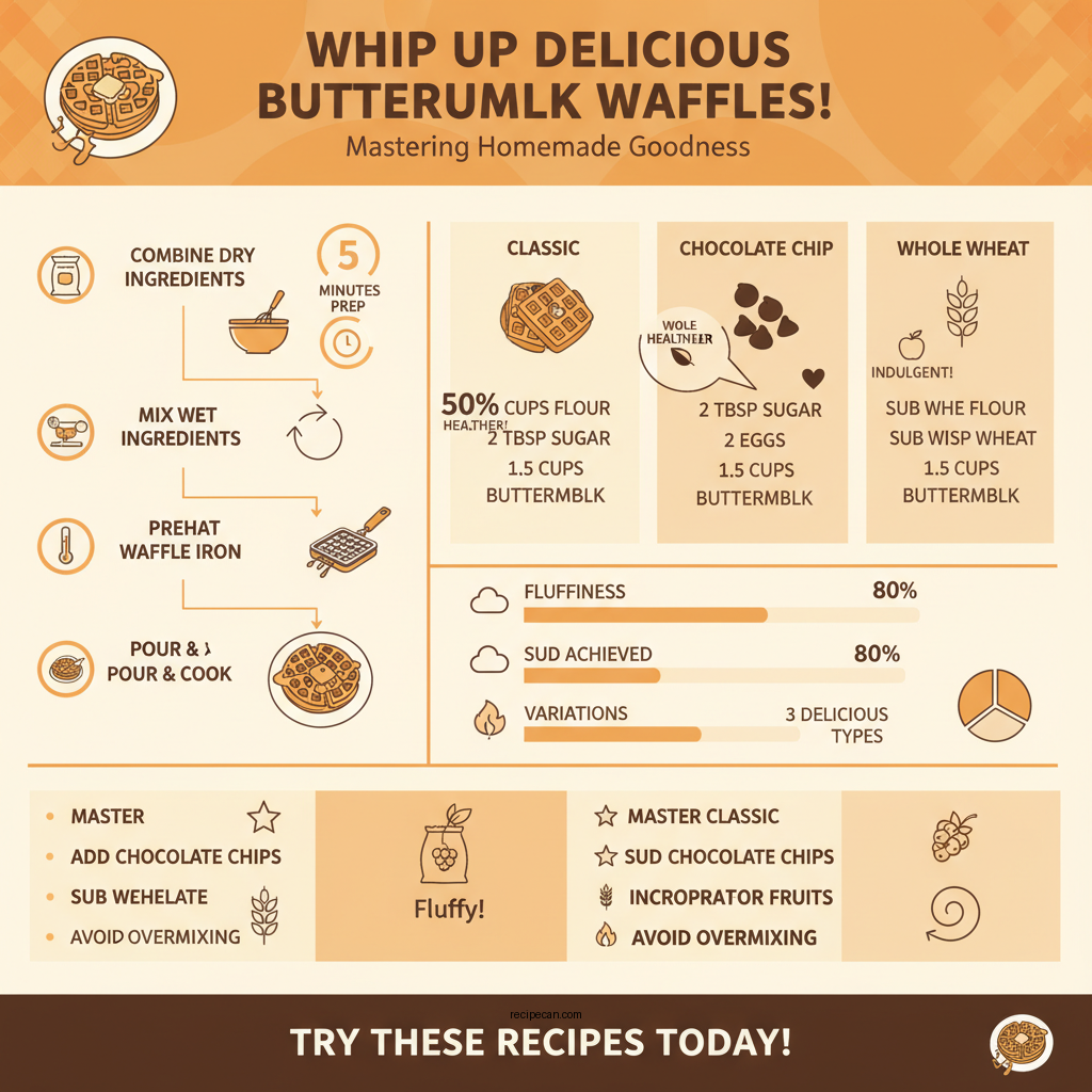 buttermilk waffle recipes - Data Infographic and Statistics