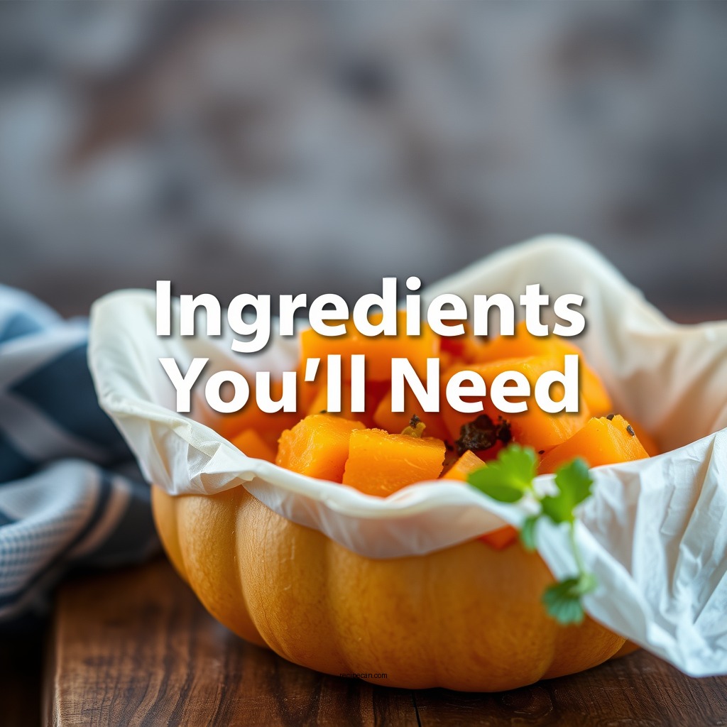 Ingredients You'll Need - butternut squash dinner recipe