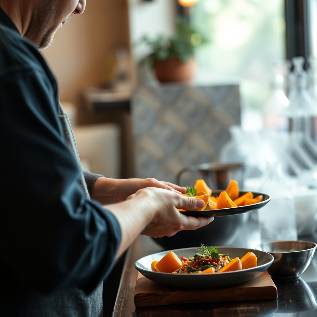 Step-by-Step Preparation - butternut squash dinner recipe