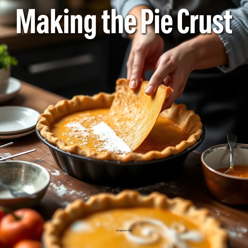 Making the Pie Crust - butternut squash pie recipe