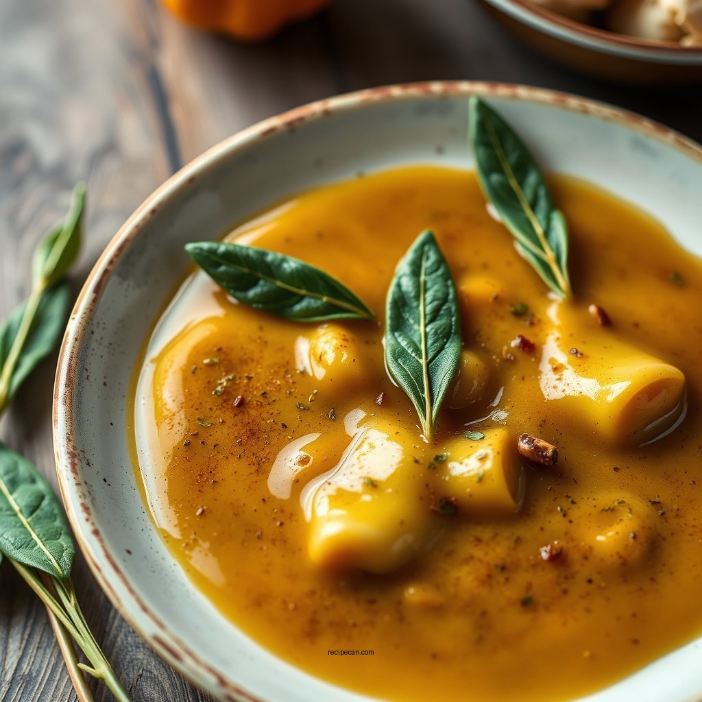 Brown Butter Sage Sauce - butternut squash ravioli recipes