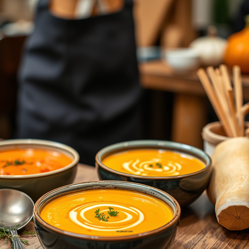 Spicy Butternut Squash Soup - butternut squash recipes soup