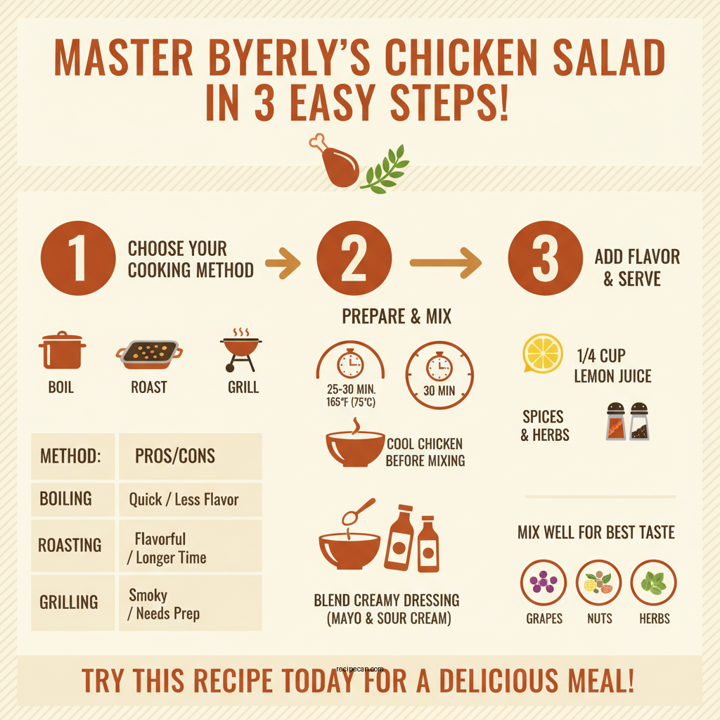 byerlys chicken salad recipe - Data Infographic and Statistics