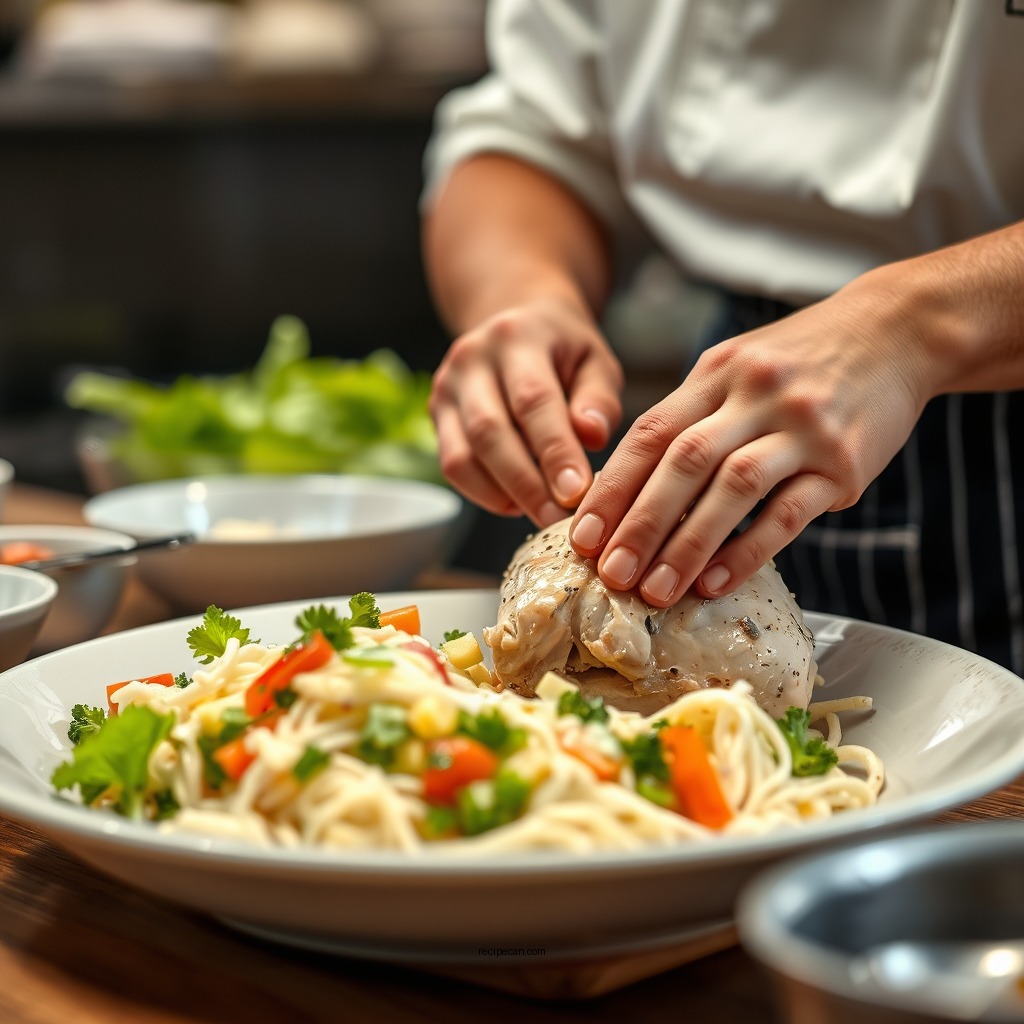 Preparing the Chicken - byerlys chicken salad recipe