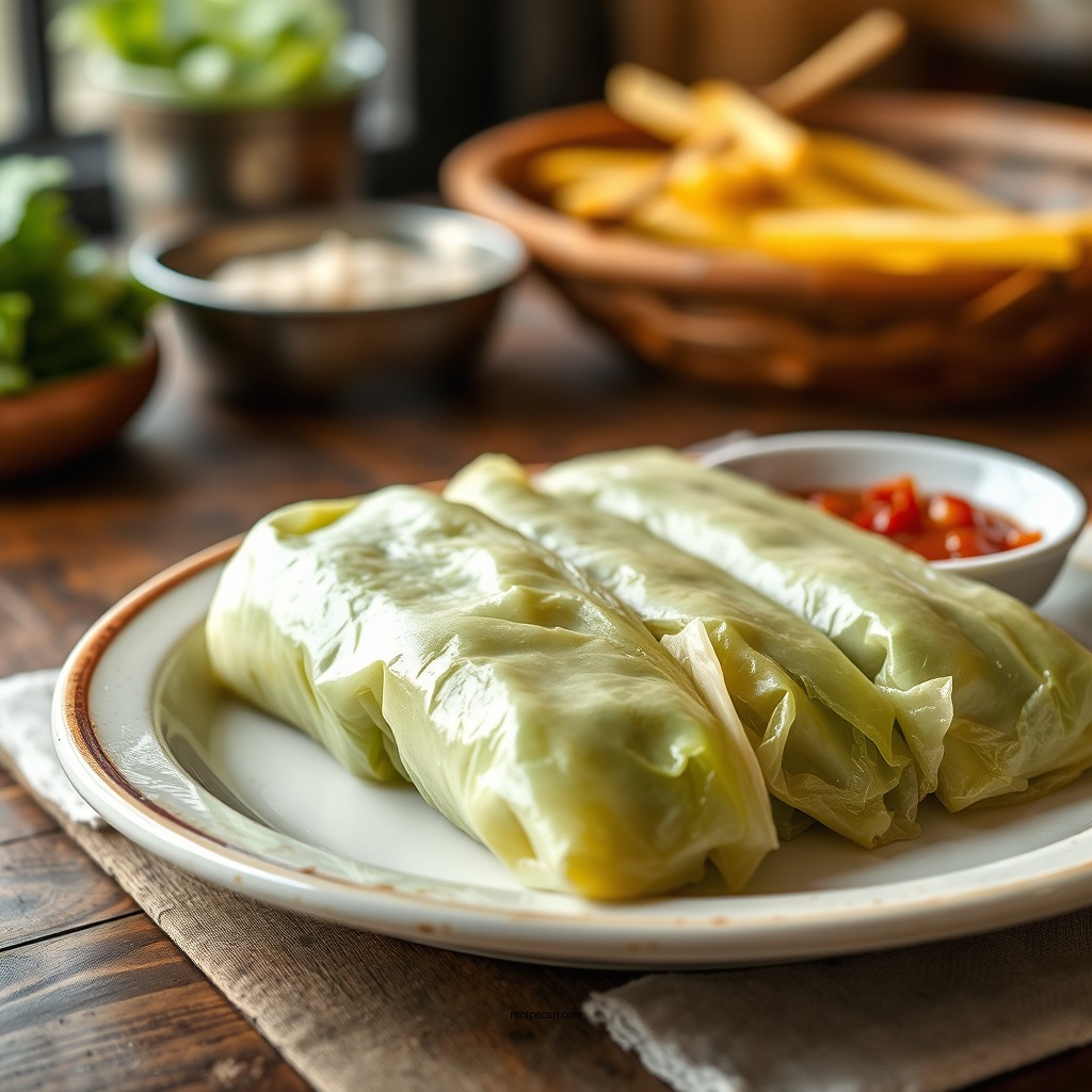Classic Cabbage Wraps with Ground Meat - cabbage wrap recipes easy