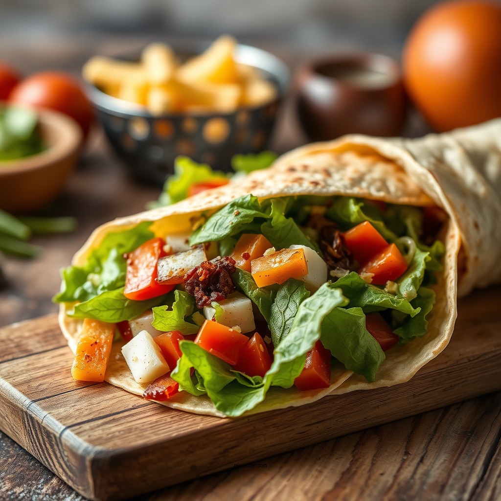 Ingredients You'll Need - caesar salad wrap recipe