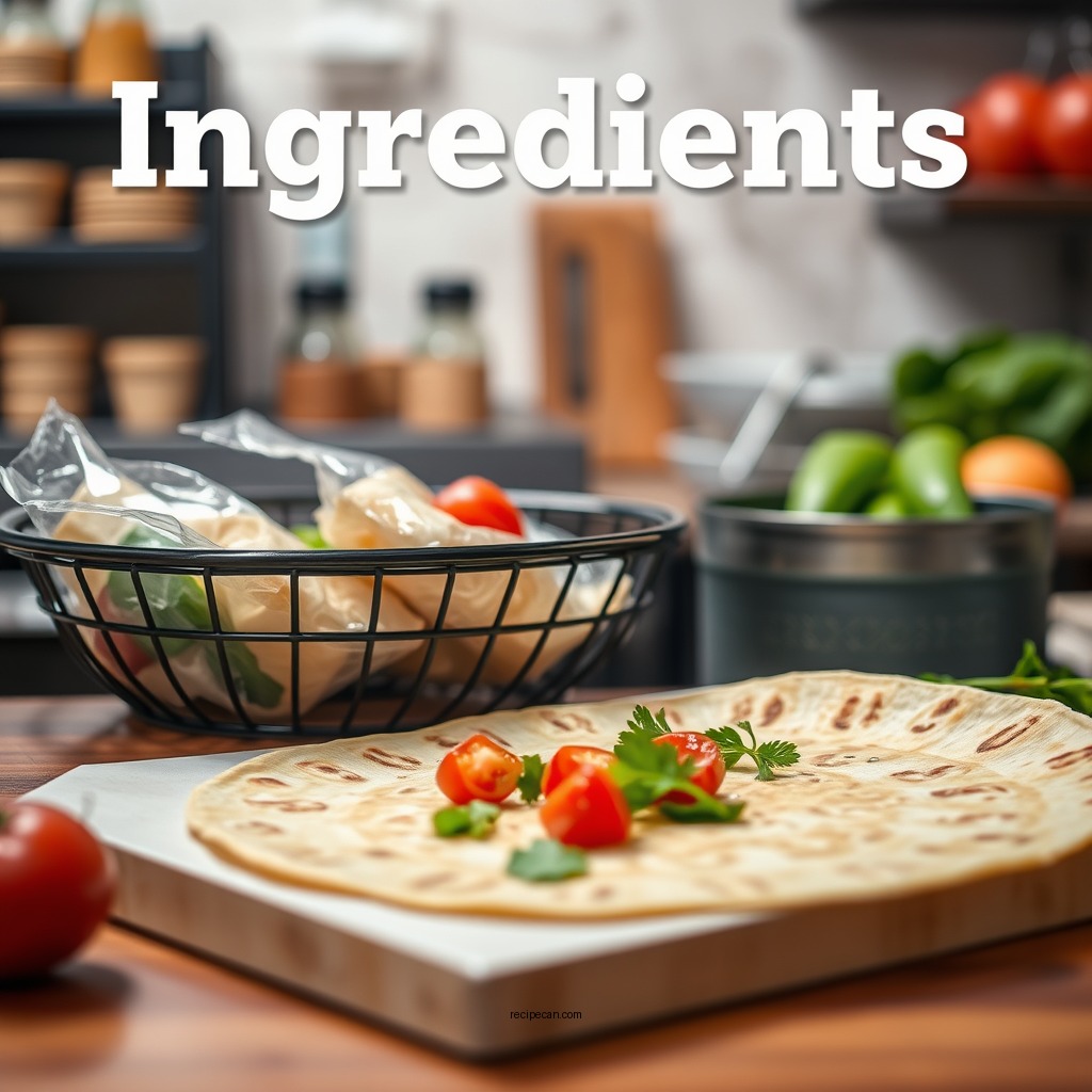 Ingredients You'll Need - caesar wrap recipe