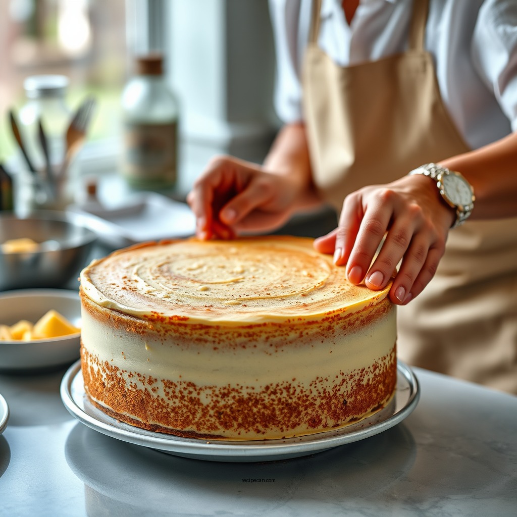 Step-by-Step Cake Preparation - cake and custard recipe