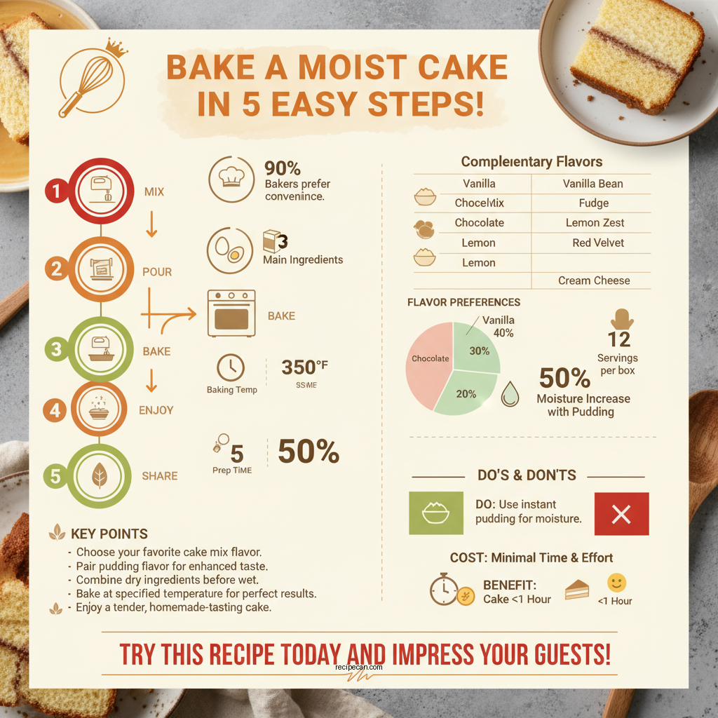 cake mix and pudding recipe - Data Infographic and Statistics