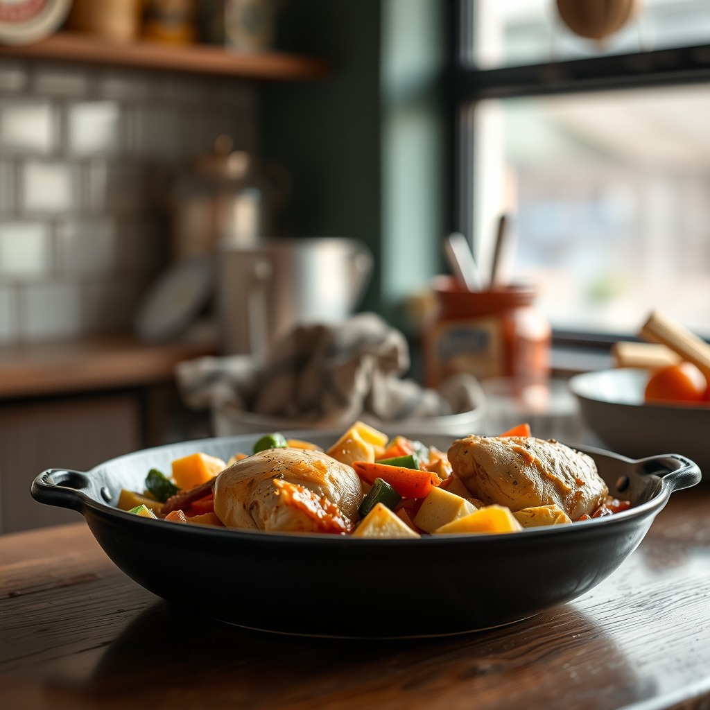 One-Pan Chicken and Vegetables - campbell's golden mushroom soup chicken recipes
