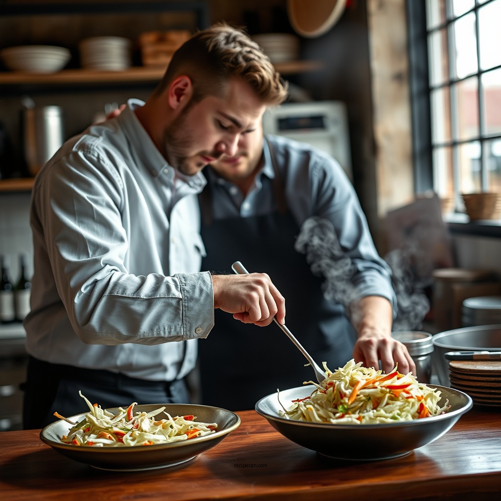 Step-by-Step Preparation - cane's coleslaw recipe