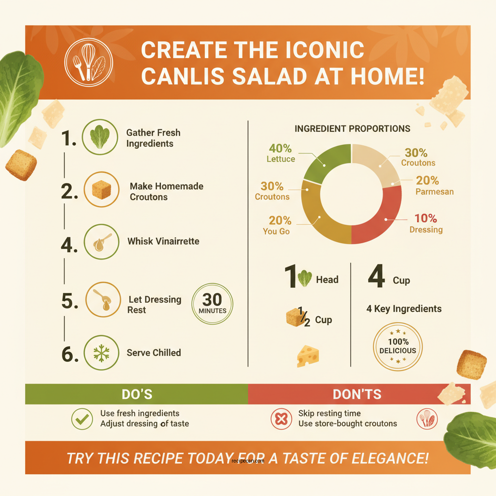 canlis salad recipe - Data Infographic and Statistics