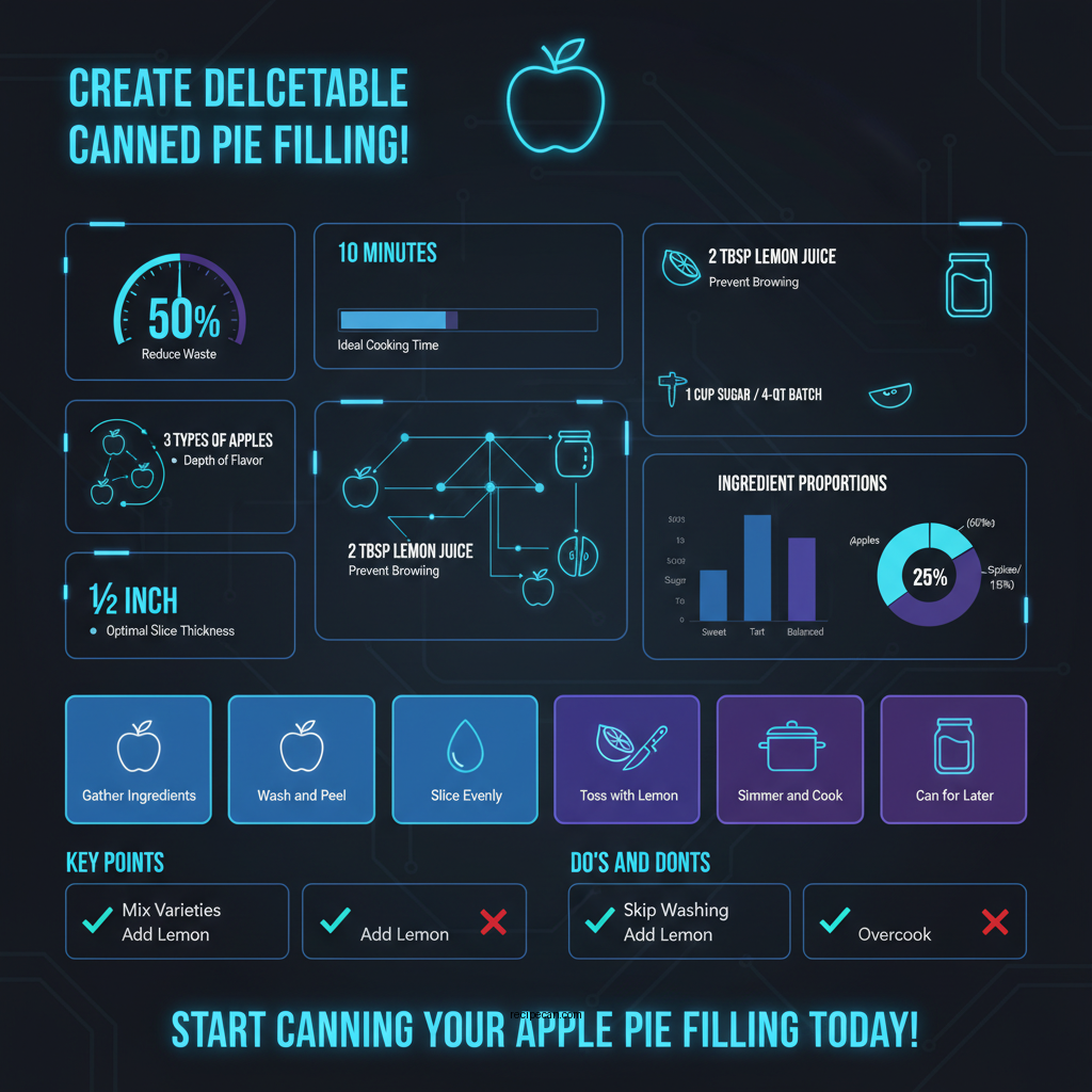 canned apple pie filling recipe - Data Infographic and Statistics