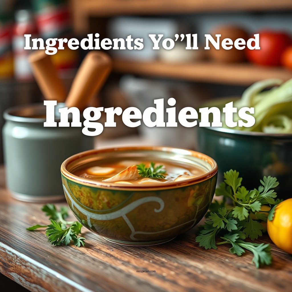 Ingredients You'll Need - canned chicken soup recipe