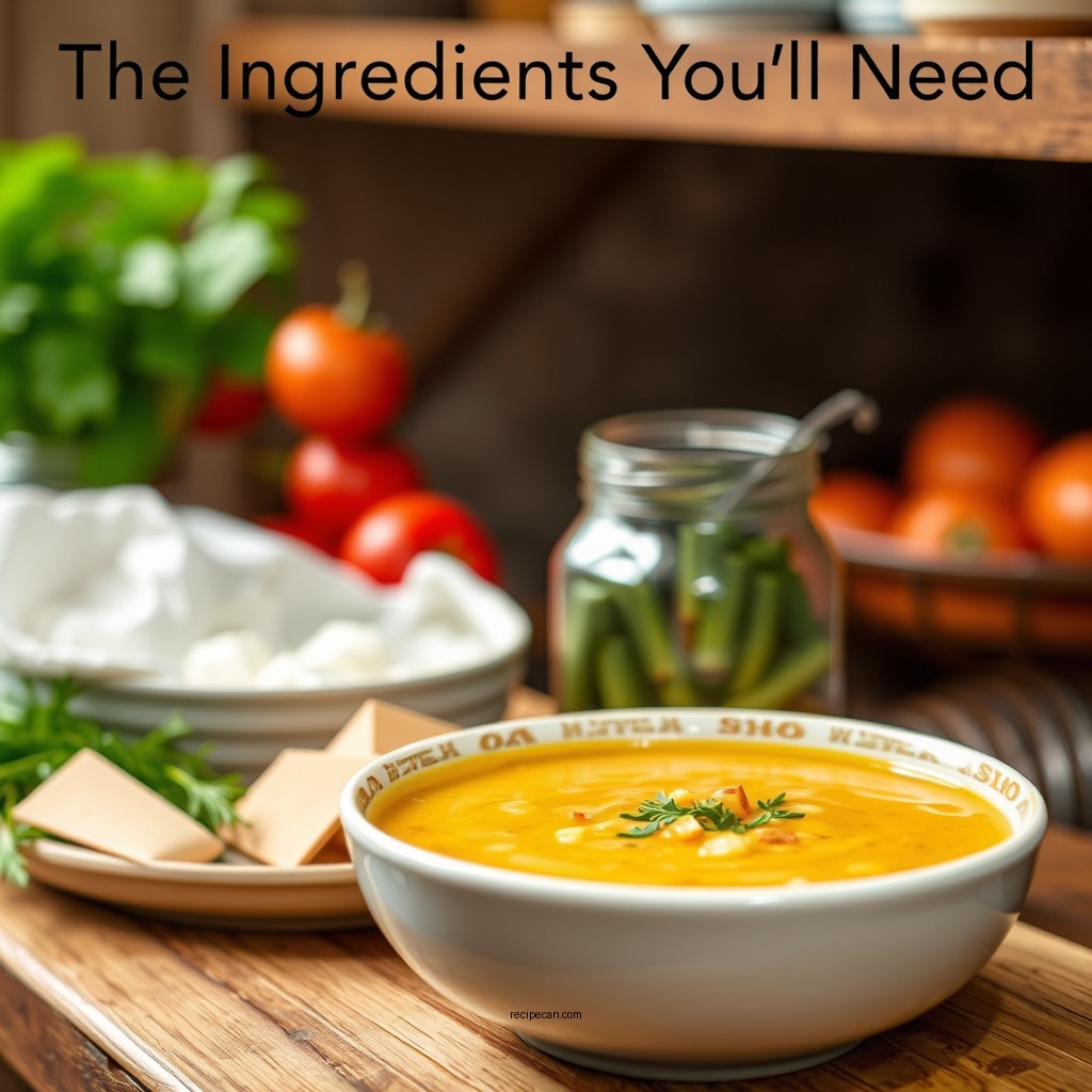 The Ingredients You’ll Need - canned potato soup recipe