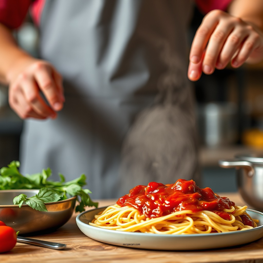 Preparing Your Ingredients - canned spaghetti sauce recipe