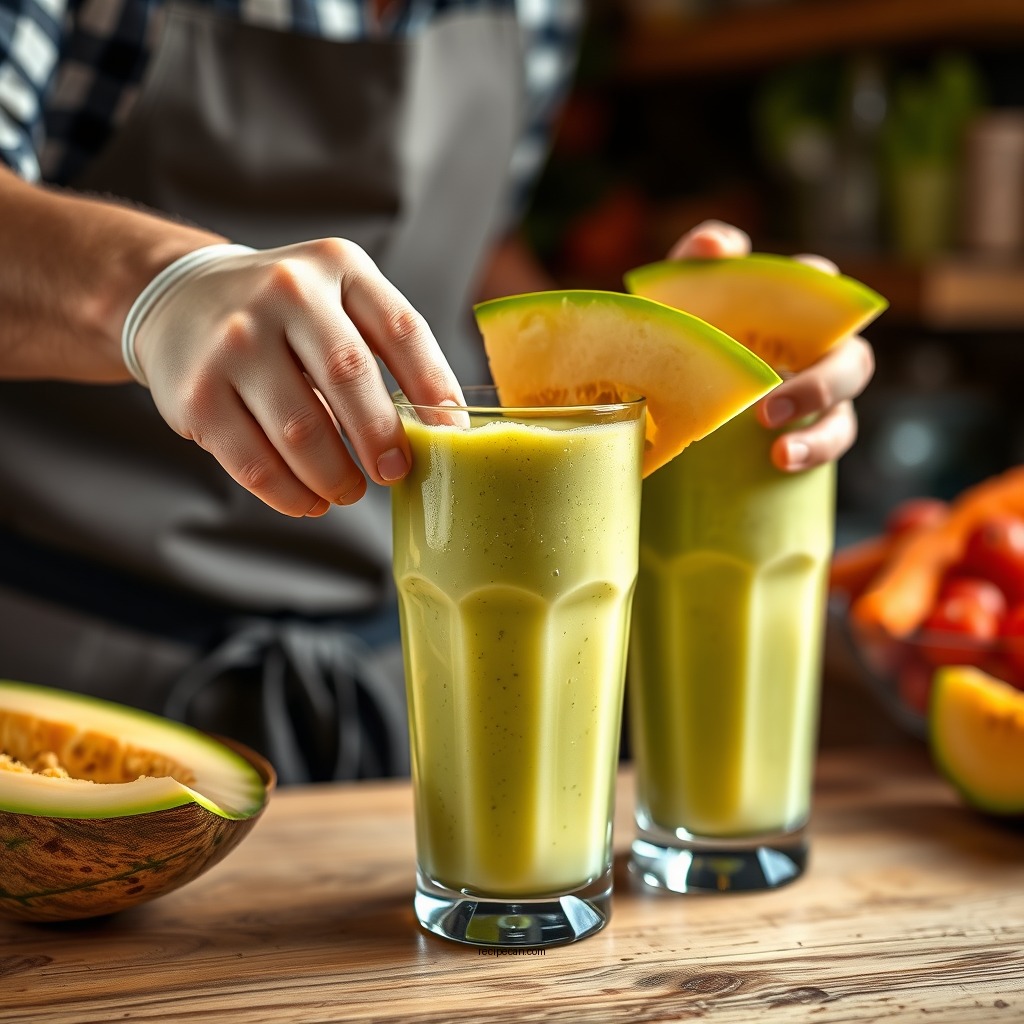 How to Prepare Your Cantaloupe Smoothie - cantaloupe smoothie recipe