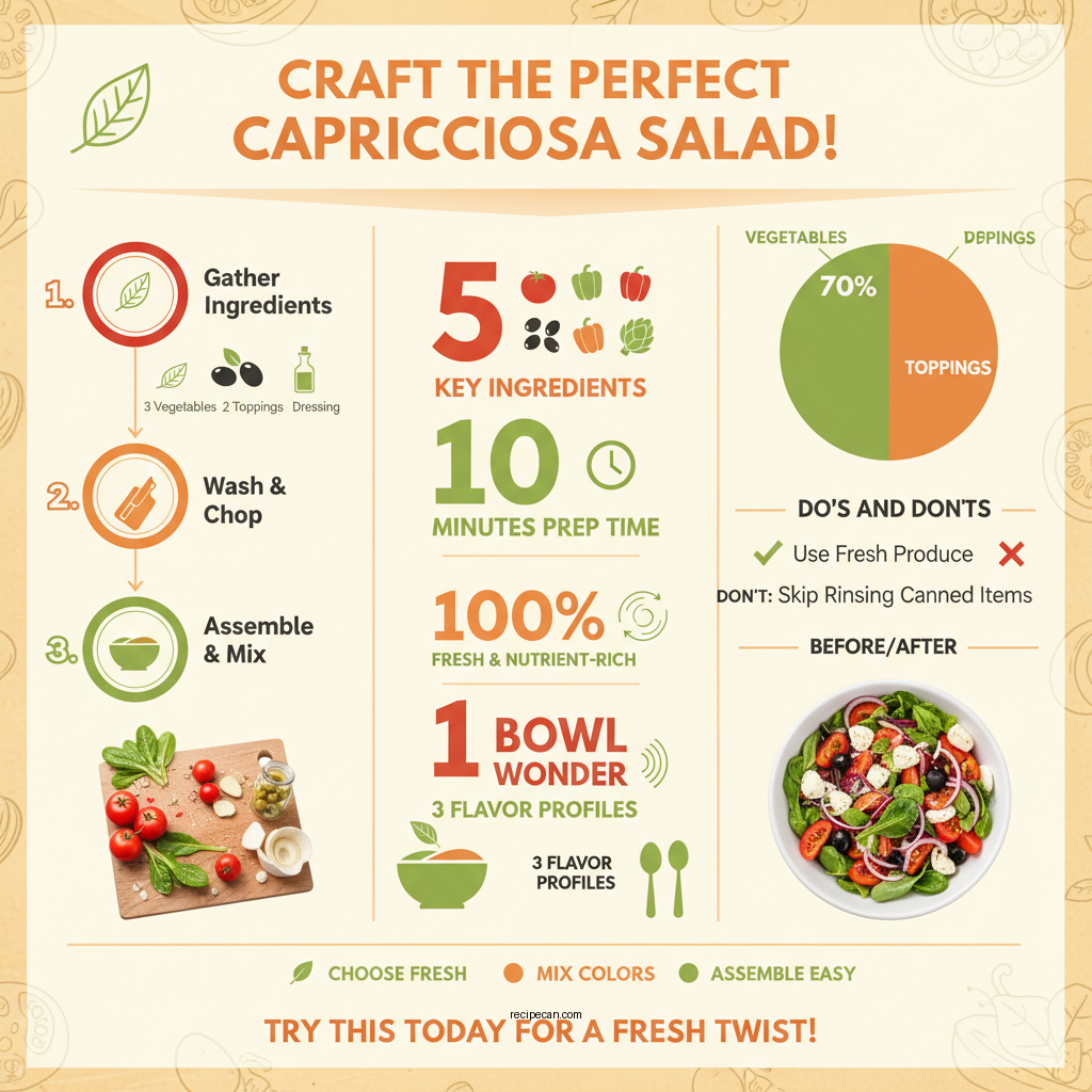 capricciosa salad recipe - Data Infographic and Statistics