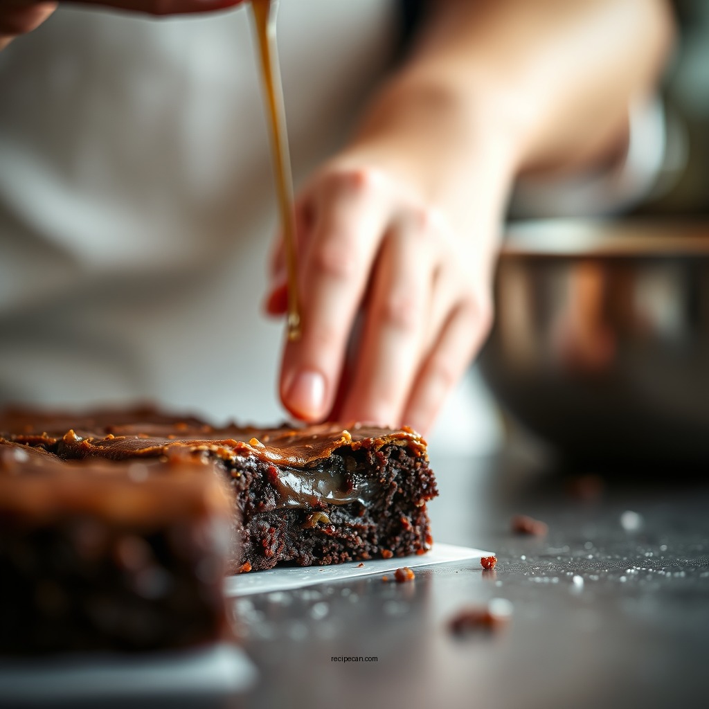 Baking Instructions - caramel brownie recipe