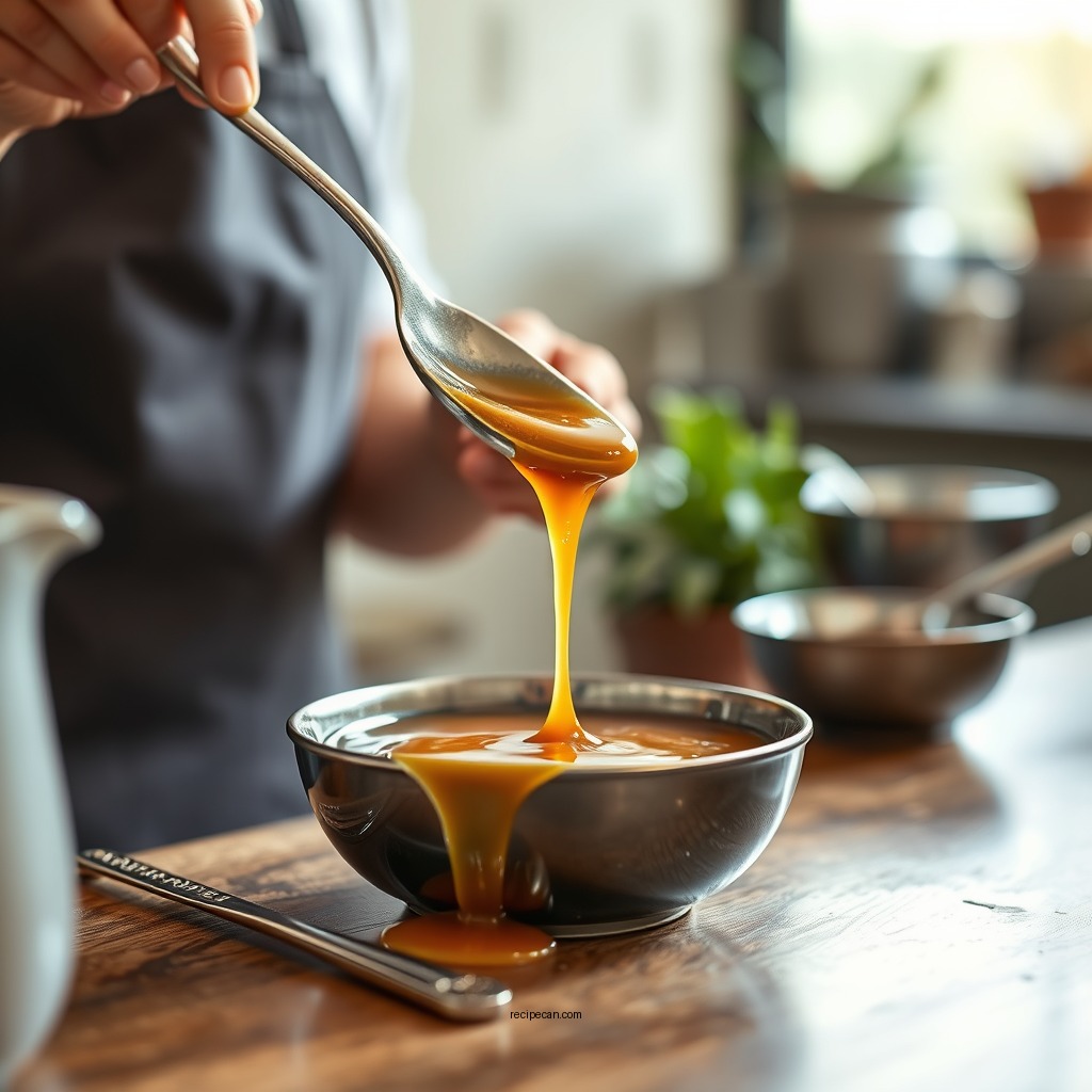 Step-by-Step Instructions - caramel sauce recipe