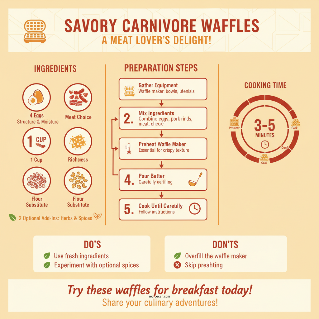 carnivore waffles recipe - Data Infographic and Statistics