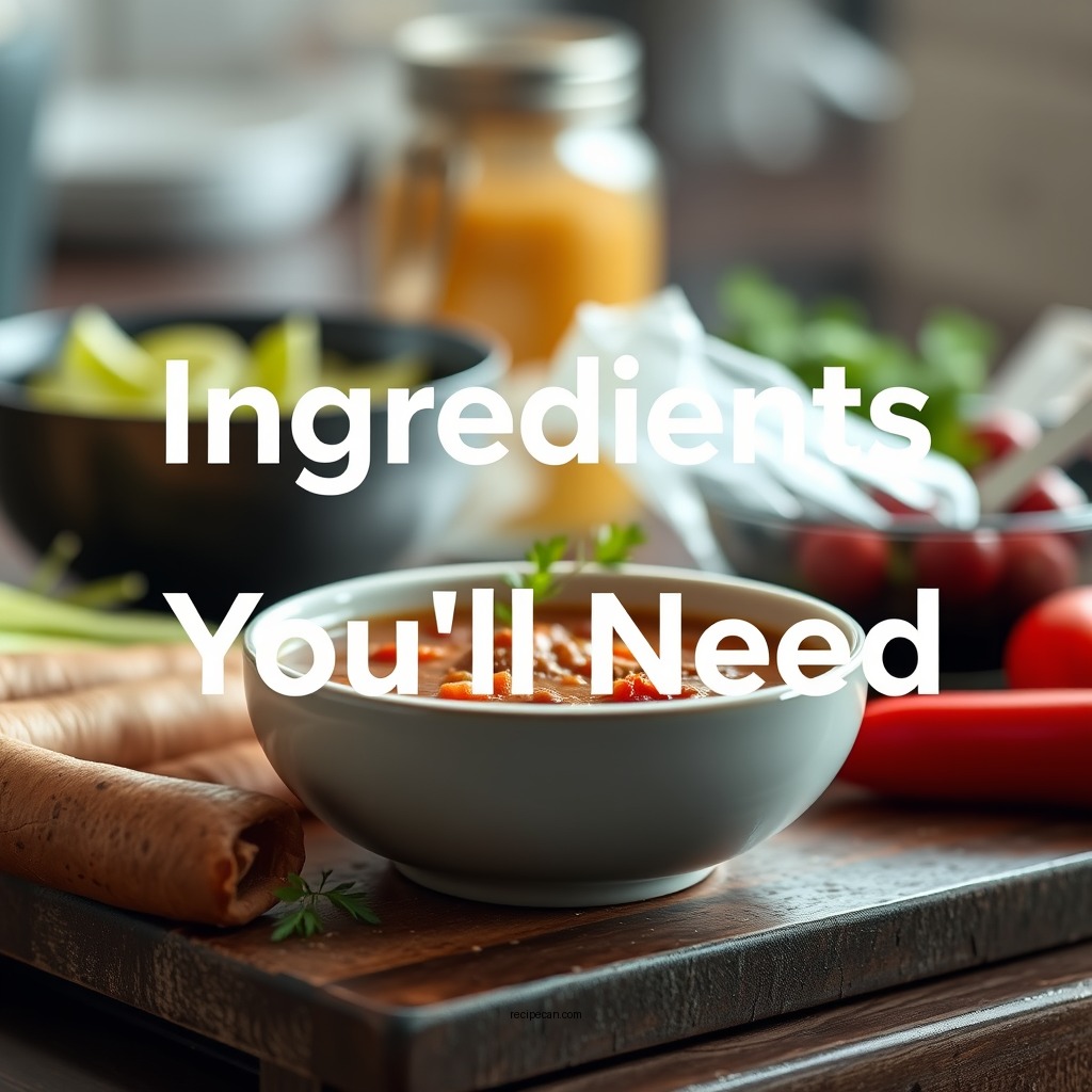 Ingredients You'll Need - carrabba's lentil soup with sausage recipe