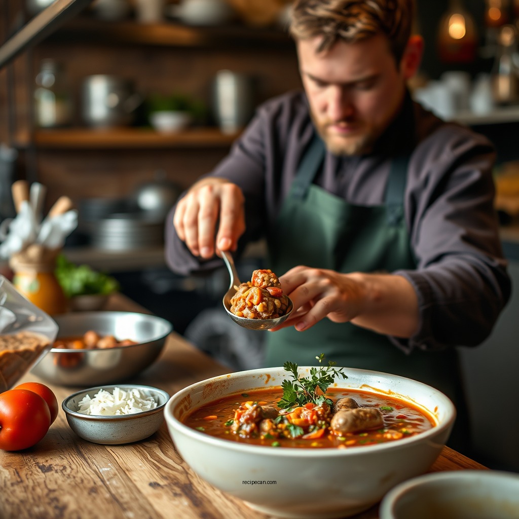 Preparation Steps - carrabba's lentil soup with sausage recipe