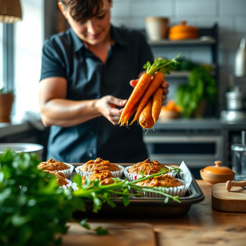 Step-by-Step Preparation - carrot muffin recipe