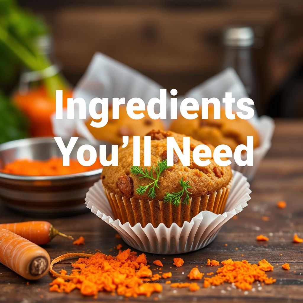 Ingredients You’ll Need - carrot muffins recipe