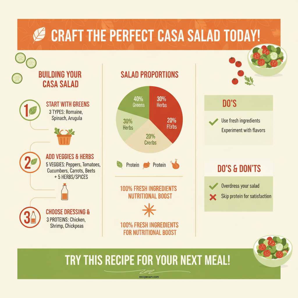 casa salad recipe - Data Infographic and Statistics