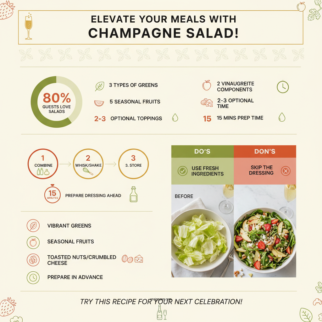 champagne salad recipe - Data Infographic and Statistics