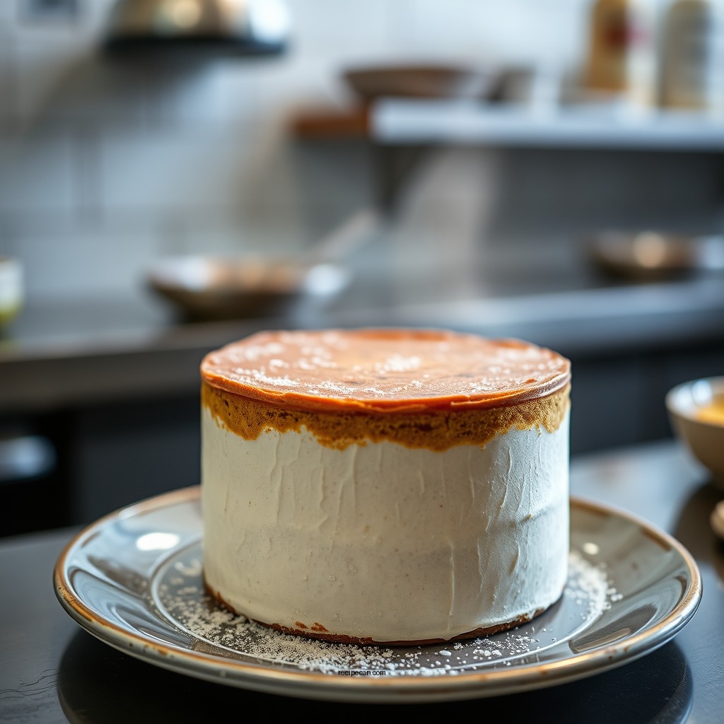 Preparing the Base Layer - cheese mousse cake recipe