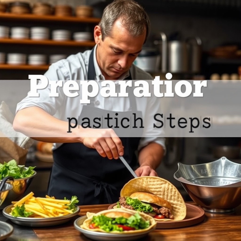 Preparation Steps - cheeseburger wrap recipe