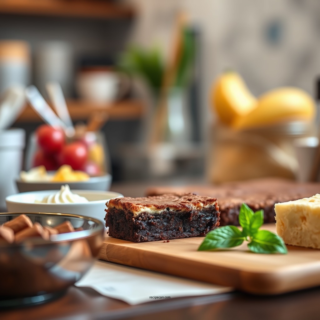 Ingredients You’ll Need - cheesecake brownie recipe