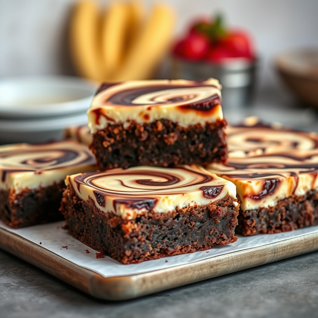 Swirled Cheesecake Brownies - cheesecake brownie recipes
