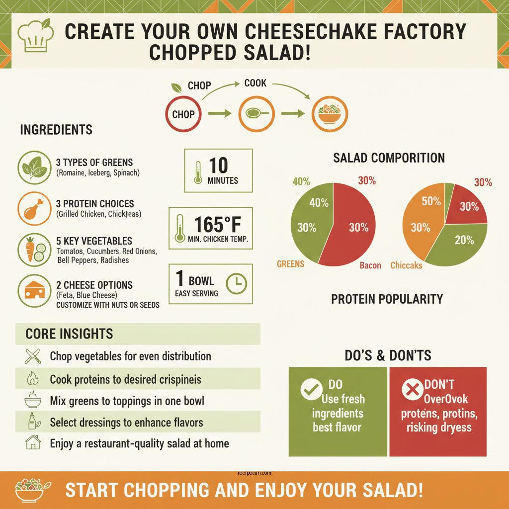 cheesecake factory chopped salad recipe - Data Infographic and Statistics