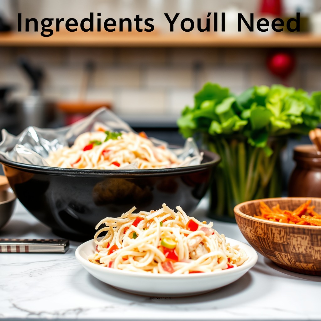 Ingredients You'll Need - chef chu's chinese chicken salad recipe