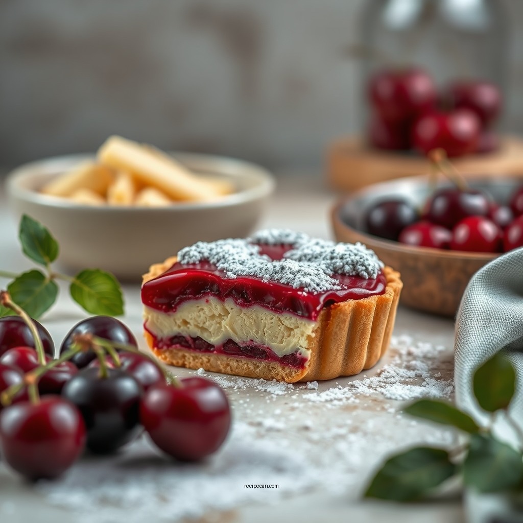 Ingredients You’ll Need - cherry bakewell tart recipe