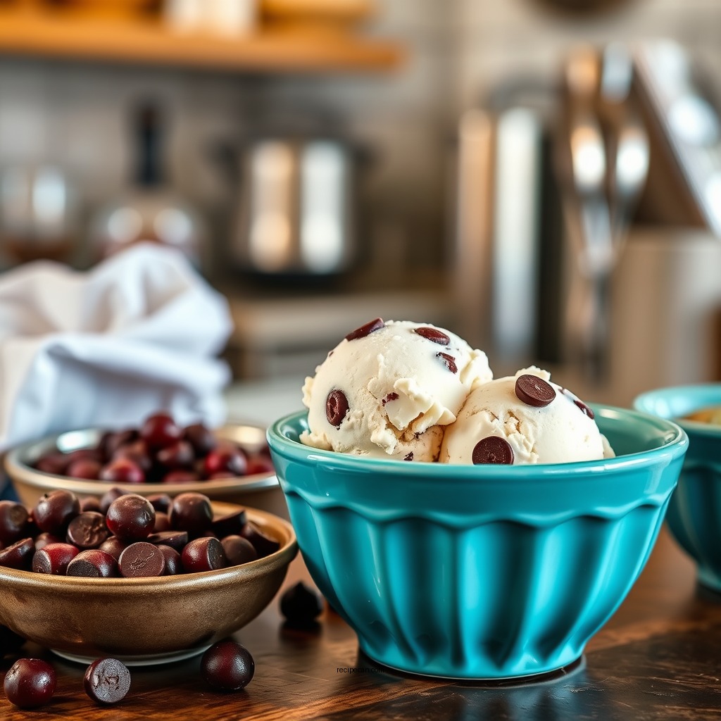 Ingredients You'll Need - cherry chocolate chip ice cream recipe
