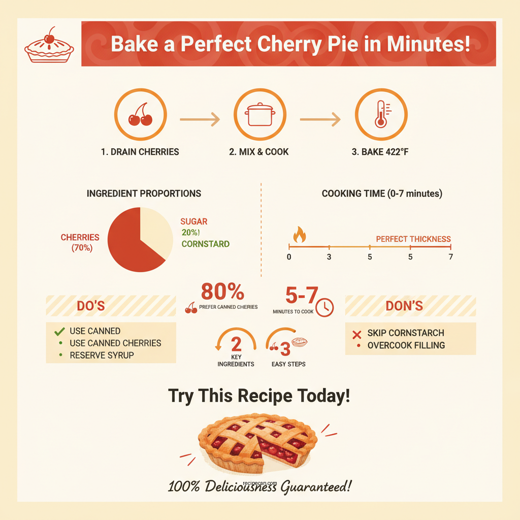 cherry pie recipe with canned cherries - Data Infographic and Statistics