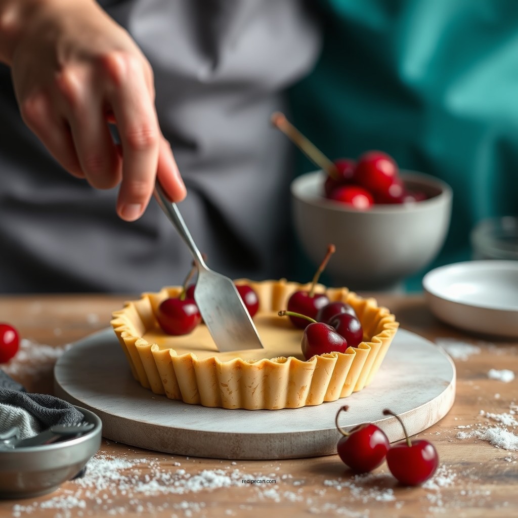 Preparing the Tart Crust - cherry tart recipe