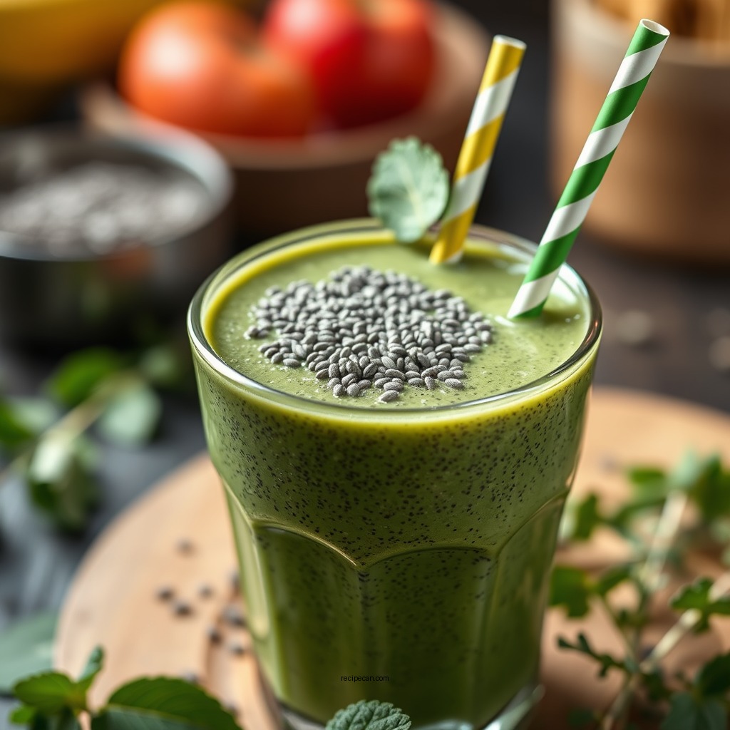 Green Chia Smoothie - chia smoothie recipes