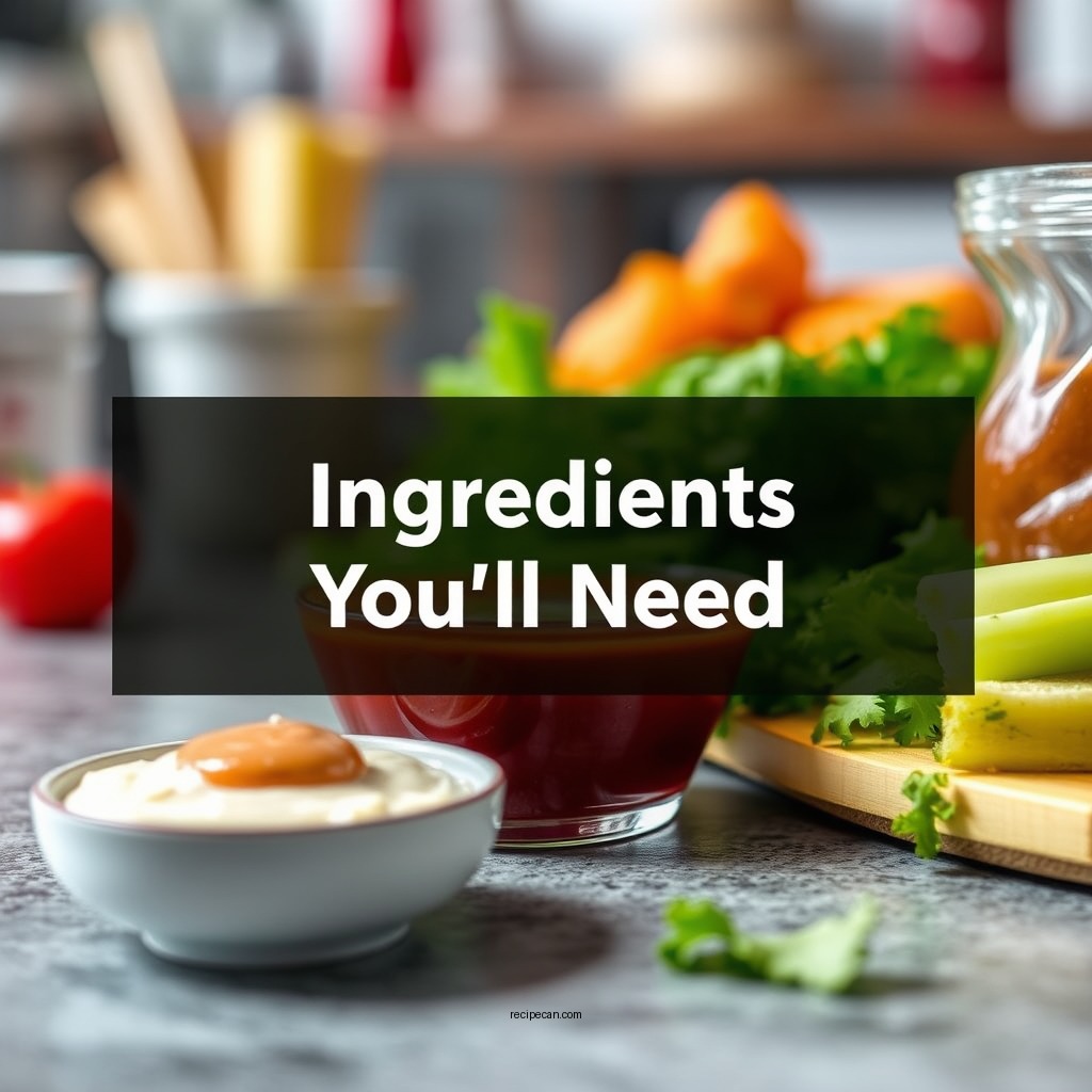 Ingredients You'll Need - chick fil a sauce recipe