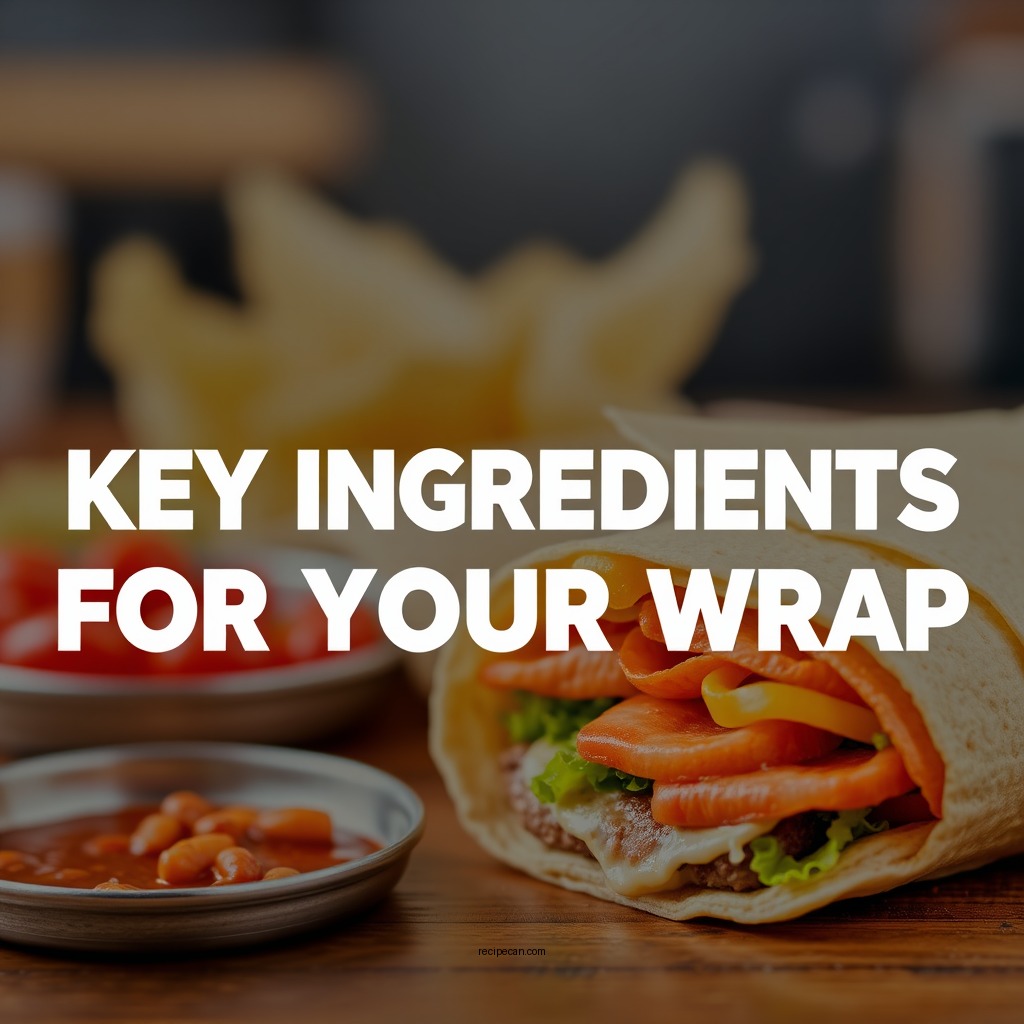 Key Ingredients for Your Wrap - chick fil a wrap recipe